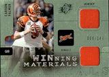2009 Carson Palmer Upper Deck SPx WINNING MATERIALS GAME-USED JERSEY 69/149 #W-CP Cincinnati Bengals