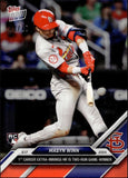2024 Masyn Winn Topps NOW RED 8/10 ROOKIE RC 1ST CAREER EXTRA-INNING HR IS TWO-RUN GAME-WINNER #310 St. Louis Cardinals
