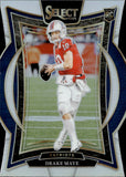 2024 Drake Maye Panini Select CONCOURSE DIE-CUT SILVER PRIZM ROOKIE RC #27 New England Patriots