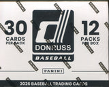 2026 Panini Donruss Baseball, 12 Jumbo Value Fat Pack Box Case
