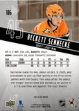 2025-26 Beckett Sennecke Upper Deck SPx ROOKIE RC #106 Anaheim Ducks