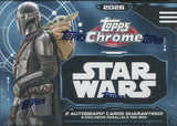 2026 Topps Star Wars Chrome Delight, Box