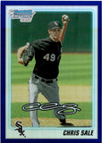 2010 Chris Sale Bowman Chrome Draft Prospects 1ST PURPLE REFRACTOR ROOKIE RC #BDPP92 Chicago White Sox