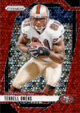 2024 Terrell Owens Panini Prizm NO HUDDLE RED DISCO PRIZM 46/75 #257 San Francisco 49ers