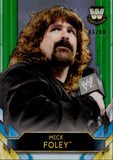 2020 Mick Foley Topps Chrome WWE GREEN REFRACTOR 96/99 #BL-14 WWE Legend