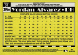 2025 Yordan Alvarez Topps SILVER PACK 1990 DESIGN GREEN MOJO REFRACTOR 154/199 #T90C-51 Houston Astros