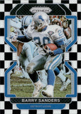 2021 Barry Sanders Panini Prizm BLACK & WHITE CHECKER PRIZM #155 Detroit Lions