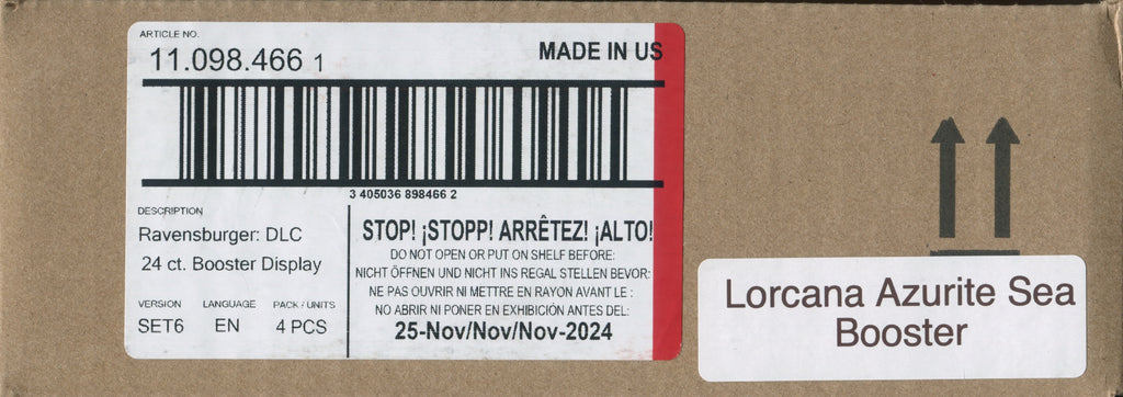Lorcana Azurite Sea Booster 4-Box Case Lorcana Azurite Sea Booster 4-Box Case