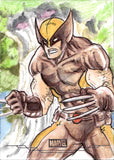 Topps Marvel Wolverine ARTIST HAND DRAWN SKETCH CARD by Jason Sobol 1/1 ONE OF ONE