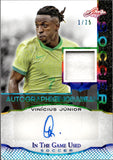 2024 Vinicius Junior Leaf In The Game Used AUTOGRAPH MEMORABILIA 1/25 AUTO JERSEY #IGSA-VJ1 REAL MADRID