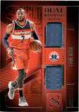 2024-25 John Wall Panini Silhouette DUAL MATERIALS GAME-WORN JERSEY #DMA-WAL Washington Wizards