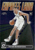 2023-24 Victor Wembanyama Panini Donruss Optic EXPRESS LANE PURPLE PRIZM ROOKIE RC #8 San Antonio Spurs