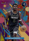 2025-26 Anthony Edwards Topps Finest OIL SPILL REFRACTOR #63 Minnesota Timberwolves