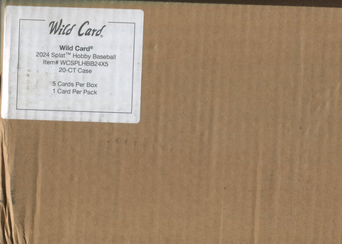 2024 Wild Card Splat Baseball Hobby Jumbo, 20 Box Case