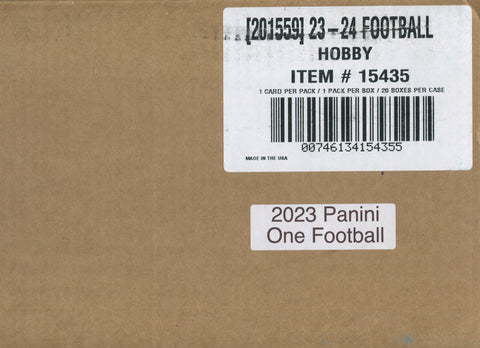 2023 Panini One Football, 20 Hobby Box Case