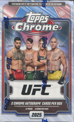 2025 Topps Chrome UFC Hobby, Box