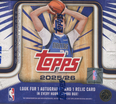 2025-26 Topps Basketball Jumbo, Box *RELEASES 10/23*