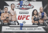 2026 Topps UFC Chrome Delight, Box *RELEASES 5/8*