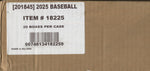 2025 Panini Prizm Baseball Hobby Blaster, 20 Box Case