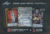 2026 Leaf Metal Football Hobby, Box