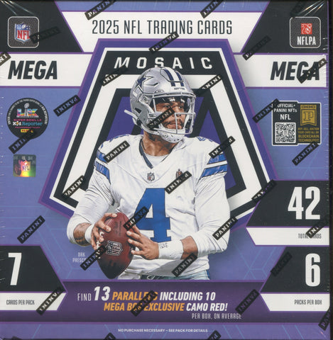 2025 Panini Mosaic Football Hobby, Mega Box
