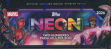 2026 Topps Marvel Neon Hobby, Box