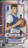 2025-26 Topps Chrome Basketball Hobby, Box *RELEASES 12/18*