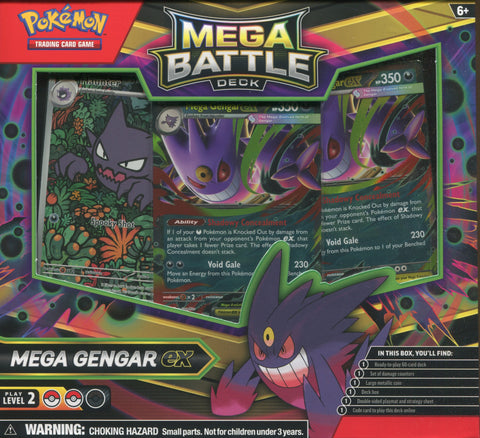 Pokemon Mega Battle Deck Mega Gengar/Diancie EX, Battle Deck Box (Random) *RELEASES 11/14*