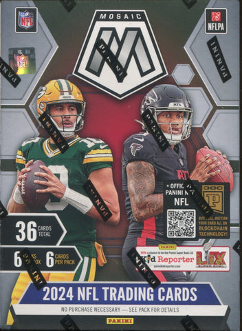 2024 Panini Mosaic Football, Blaster Box (Orange Fluorescent Parallels)