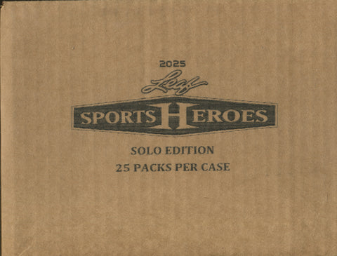 2025 Leaf Metal Sports Heroes Hobby, 25 Solo Pack Case