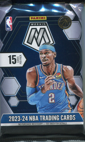 2023-24 Panini Mosaic Basketball Hobby, Pack