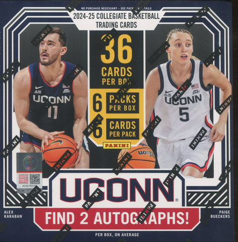 2024-25 Panini NIL University of Connecticut Basketball Hobby, Box