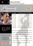 2006-07 Kobe Bryant Fleer Ultra #70 Los Angeles Lakers