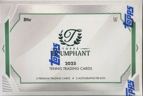 2025 Topps Triumphant Tennis Hobby, Box