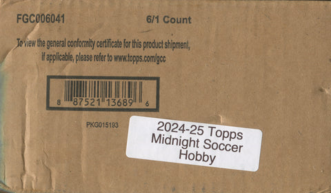 2024-25 Topps Bundesliga Midnight Soccer, 6 Hobby Box Case