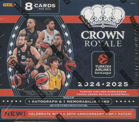 2024-25 Panini Turkish Airlines EuroLeague Crown Royale Basketball Hobby, Box