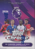 2026 Topps Chrome Premier League Soccer Blaster, Box