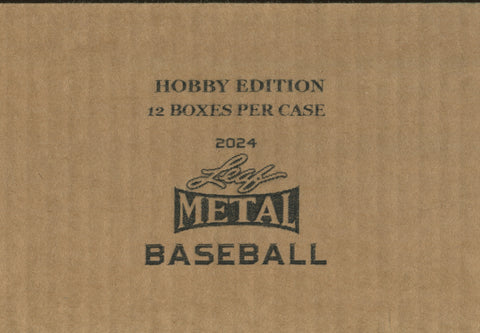 2024 Leaf Metal Baseball Hobby, 12 Box Case *RELEASES 10/25*