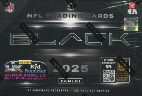 2025 Panini Black Football Hobby, Box *RELEASES 10/8*