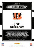 2020 Joe Burrow Panini Donruss ROOKIE GRIDIRON KINGS RC #RGK-JB Cincinnati Bengals 1