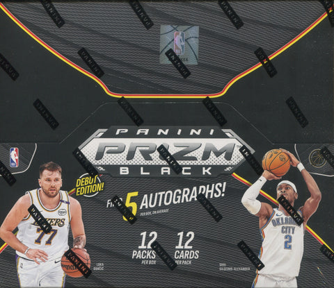 2024-25 Panini Prizm Black Basketball Hobby, Box