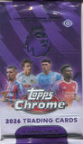 2026 Topps Chrome Premier League Soccer Hobby, Pack