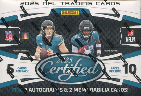 2025 Panini Certified Football Hobby, Box *RELEASES 11/5*