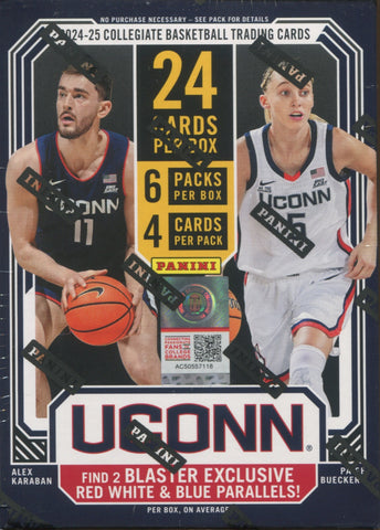 2024-25 Panini NIL University of Connecticut Basketball Blaster, Box