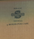 2026 Leaf Spectacular Football Hobby, 3 Box Case