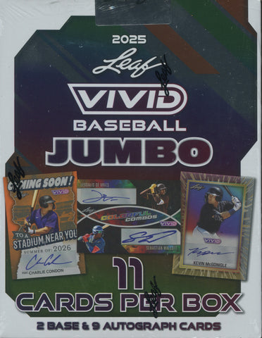 2025 Leaf Vivid Baseball Jumbo, Box *RELEASES 11/5*