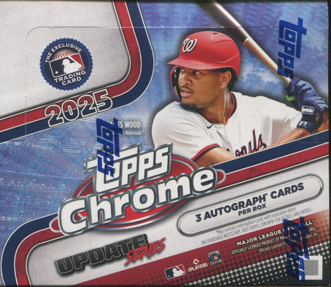 2025 Topps Chrome Update Series Baseball Jumbo, Box