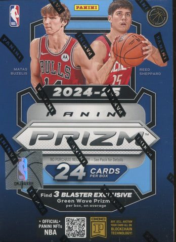 2024-25 Panini Prizm Basketball Hobby, Blaster Box (GREEN WAVE)