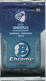 2022 Bowman Chrome Road to UEFA Under 21 European Championship Soccer Lite, Pack