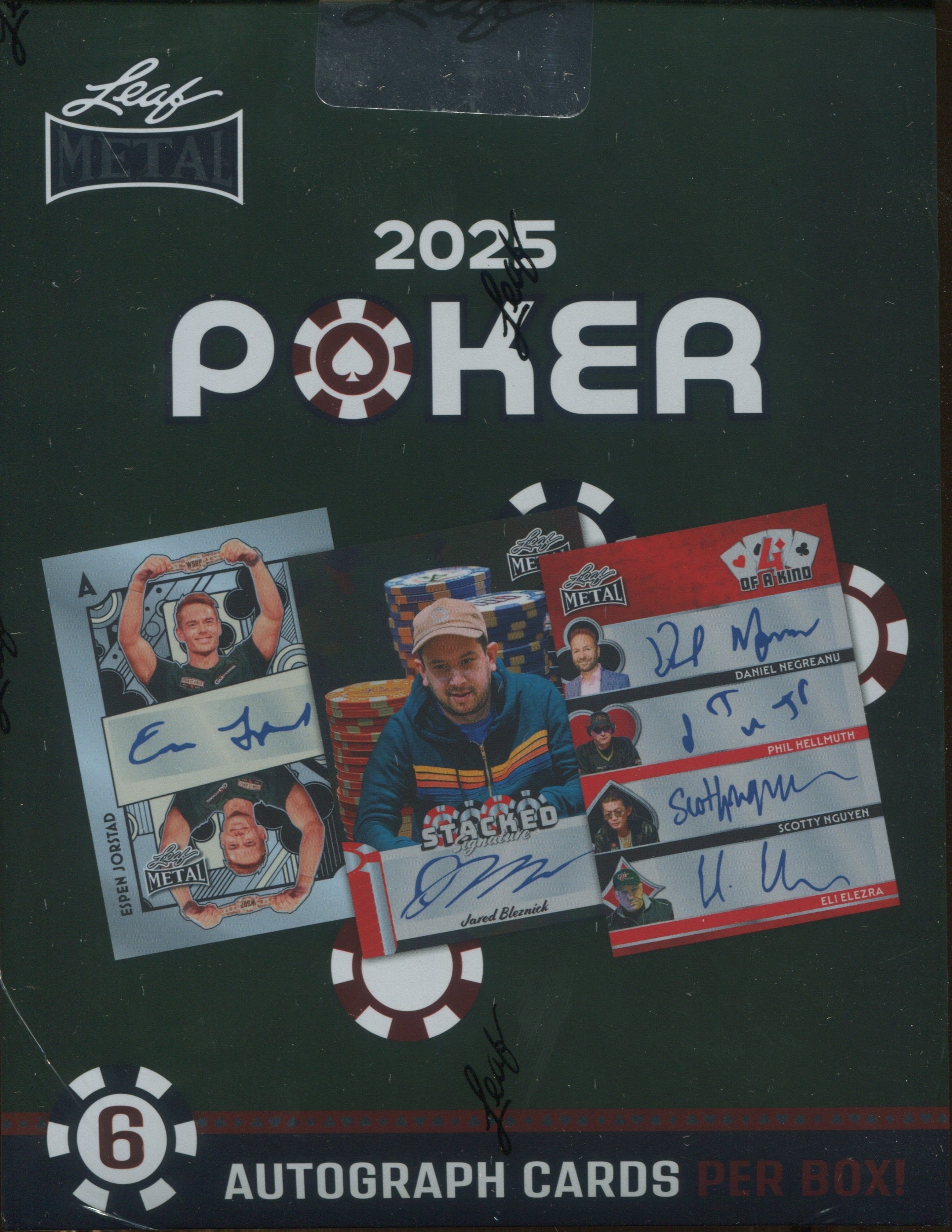 25th anniversary limited edition metal trading cards 2025 Leaf Metal Poker Hobby Box